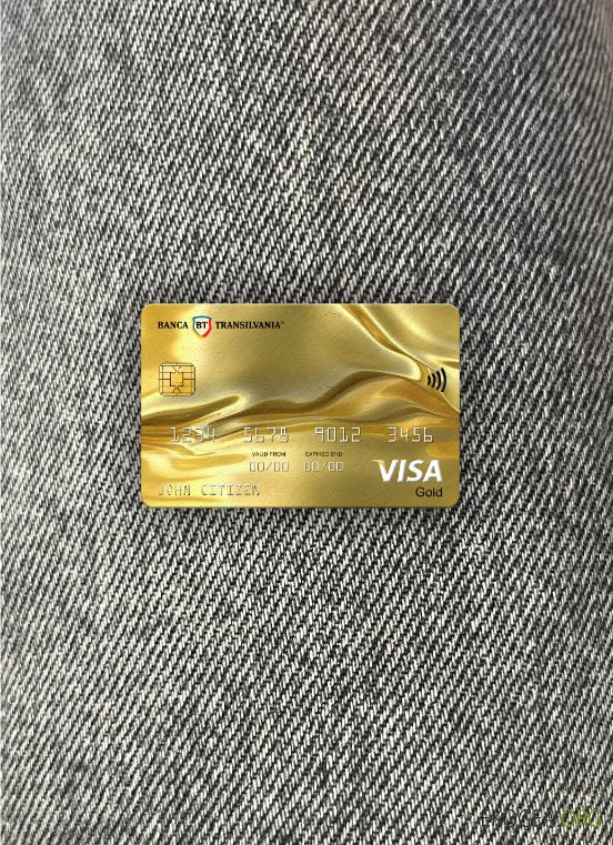 Roumanie Banca Transilvania banque visa carte or photolook ,